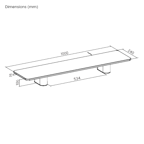NeoGlow Gaming Monitor Riser - Large Size/ Single-Sided Blister & Melamine Surface STB37-02  from china(chinese)