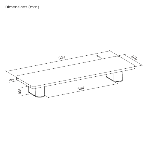 NeoGlow Gaming Monitor Riser - Medium Size/ Melamine Decorative Laminate Surface STB37-03  from china(chinese)