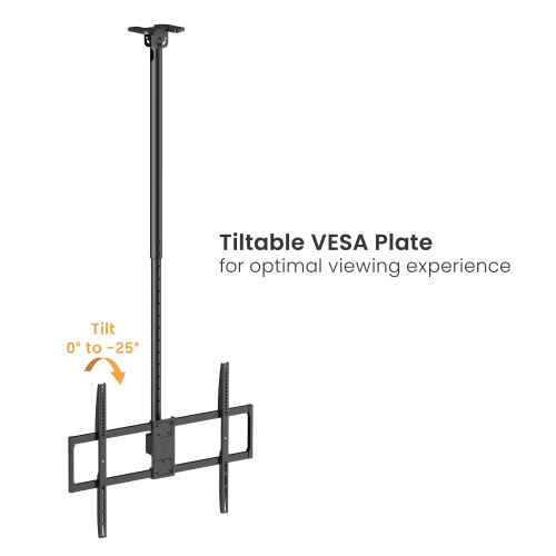Single-Pole Cost-Effective Heavy-Duty Ceiling Mount for Large TVs PLB-CE1568L Maximum Distance from TV to Wall: 1090~1690mm (42.9"~66.5") from china(chinese)