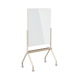 Mobile Magnetic Double-Sided Glass Whiteboard