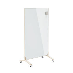 Mobile Magnetic Double-Sided Glass Whiteboard