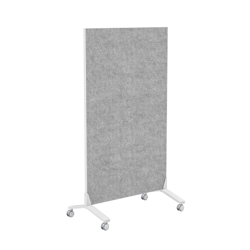 Mobile Magnetic Single-Sided Glass Whiteboard with Felt Surface WB22-02 with Magnetic Pen Holder from china(chinese)