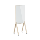 Mobile Magnetic Double-Sided Glass Whiteboard