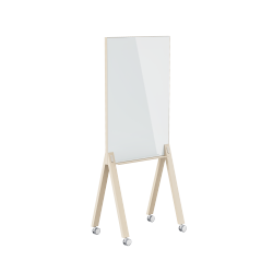 Mobile Magnetic Double-Sided Glass Whiteboard