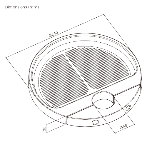 Pole-Mounted Storage Tray FS58-A02 for 48mm Diameter Poles from china(chinese)