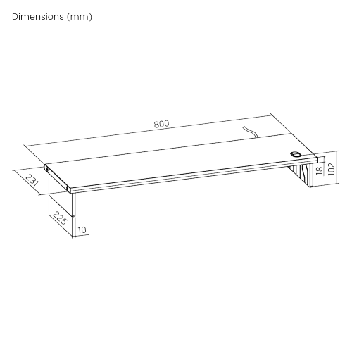 Large Wood & Acrylic RGB Monitor Risers STB33-01L Marry Natural Elegance with Futuristic Design from china(chinese)
