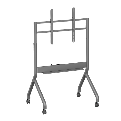 SlimLift Manual Height Adjustable Heavy-Duty TV Cart TTF19H-69FW Holds TVs up to 90 inch, 90 kg (198 lbs) from china(chinese)