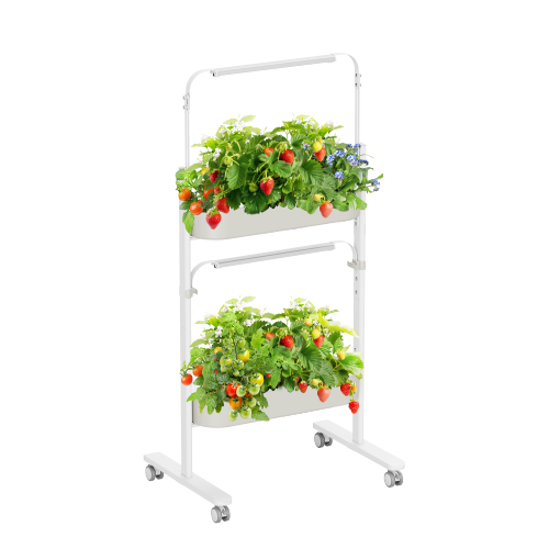 Indoor & Outdoor Floor-Standing Gardening System with Hidden Casters HGS03-2SB  Gardening Without Limits from china(chinese)