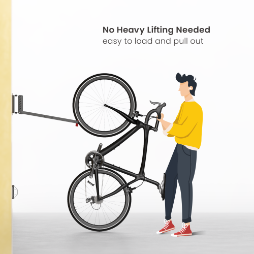 On-Wall Bike Storage Rack LBM11-01 Space Saving & Easy to Use丨Perfect for Most Bikes & E-Bikes from china(chinese)