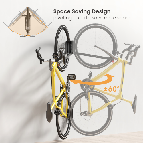 On-Wall Bike Storage Rack LBM11-01 Space Saving & Easy to Use丨Perfect for Most Bikes & E-Bikes from china(chinese)