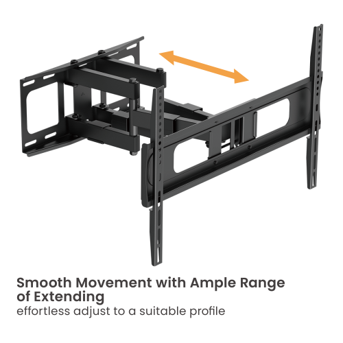 Heavy-Duty Full-Motion TV Wall Mount LPA80-466 For Double Stud (406mm) & Solid Wall  from china(chinese)