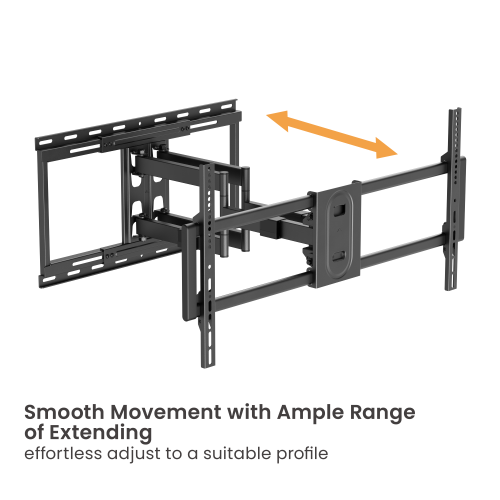 Heavy-Duty Full-Motion TV Wall Mount with Lateral Shift Wall Plate LPA80-486A For Double Stud (600mm) & Solid Wall from china(chinese)