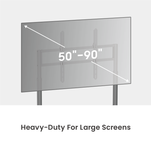 SlimLift Heavy-Duty TV Cart TTF19-69FW Holds TVs up to 90 inch, 90 kg (198 lbs) from china(chinese)
