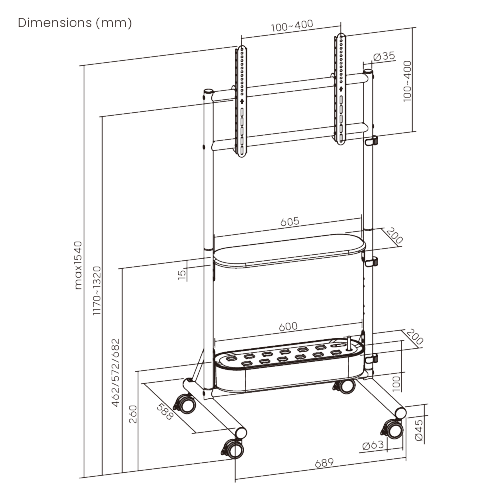 Nature-Inspired TV Cart with Built-in Indoor Gardening System FS60-44FW-01  from china(chinese)
