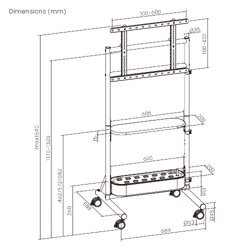 Nature-Inspired TV Cart with Built-in Indoor Gardening System FS60-46FW-01  from china(chinese)