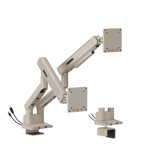 Dual Screen Premium Mechanical Spring Monitor Arm with 3.0 USB Ports LDT104-C024UC  from china(chinese)