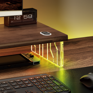 Standard Wood & Acrylic RGB Monitor Risers
