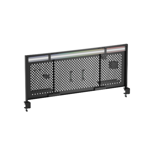 Clamp-on Desk Pegboard (Extended Height) with RGB Lighting & Accessories PB-017-2 Stylish Design - Fits Most Desktops with 10~48mm (0.4"~1.9") Thickness from china(chinese)