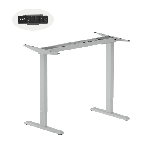 GoodValue Brushless Dual-Motor Sit-stand Desk (Two-Stage Reversed Column) M16-22R Weight Capacity up to 125kg, Speed up to 32mm/s from china(chinese)