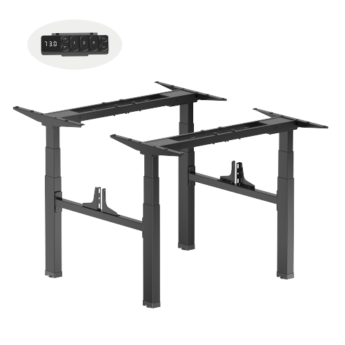 GoodValue Brushless Quad-Motor Sit-stand Desk (Three-Stage Standard Column) M16-43D Weight Capacity up to 125kg, Speed up to 40mm/s from china(chinese)