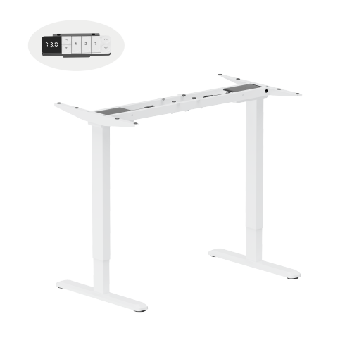 GoodValue Brushless Dual-Motor Sit-stand Desk (Two-Stage Reversed Column) M16-22R Weight Capacity up to 125kg, Speed up to 32mm/s from china(chinese)
