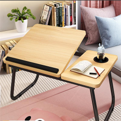 Versatile Tiltable Laptop Desk with Cup Holder