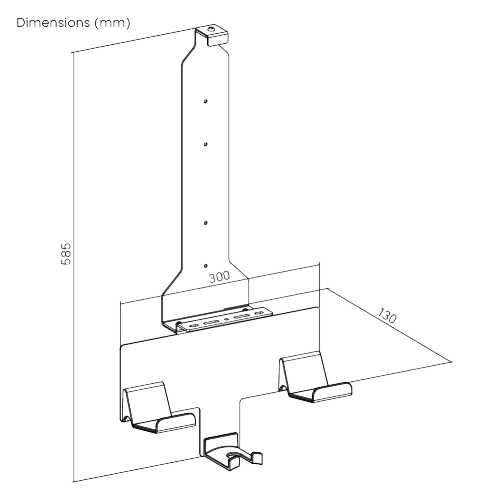 PS5 Wall Mount with Controller and Headset Holders GMA01-PS02 For Disc/Digital Edition PlayStation 5 from china(chinese)