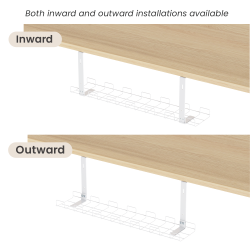 Medium Screw-Mounted Under-Desk Cable Management Tray CC11-14-2S  from china(chinese)