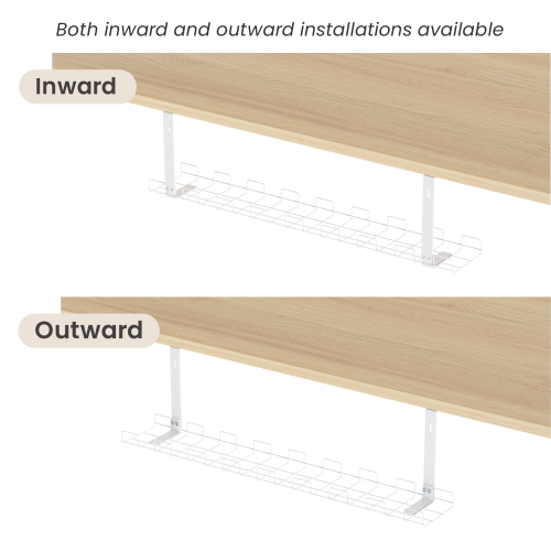Large Screw-Mounted Under-Desk Cable Management Tray CC11-14-3S  from china(chinese)