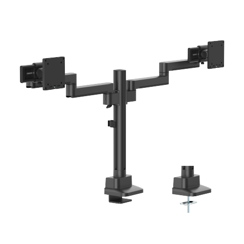 Modular Articulating Dual Monitor Arm with Sliders LDT86J-C024S  Smooth adjustments, lasting performance. from china(chinese)