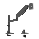 LIFTMAX Heavy-Duty Pole-Mounted Single-Screen Mechanical Spring Monitor Arm