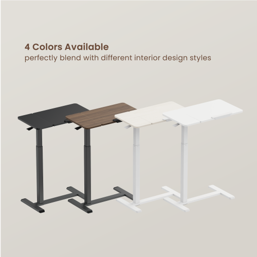 Height Adjustable Mobile Gas-Lift Side Table with  Gas Spring Tilt Desktop FMT02-07  from china(chinese)