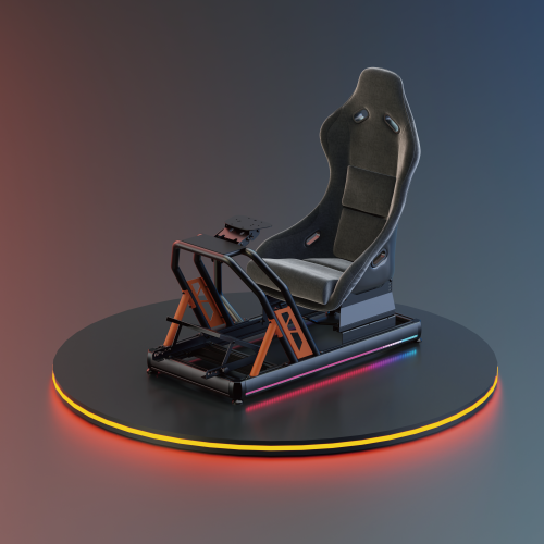 Upscale Full Aluminum Racing Simulator Cockpit LRS08-BS02-KP01 Ultra stability, high compatibility and adjustability. from china(chinese)