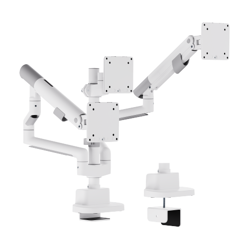 Nova Slim Pole-Mounted Mechanical Spring Triple Monitor Arm LDT105-C036P Slim, Sleek, Smooth from china(chinese)