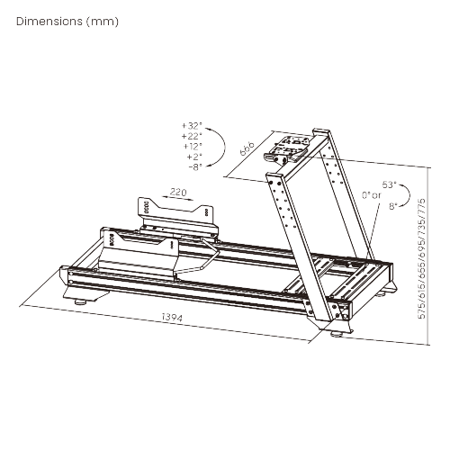 Strix Sim Racing Cockpit LRS16-BS01 Robust Frame & Broad Compatibility from china(chinese)