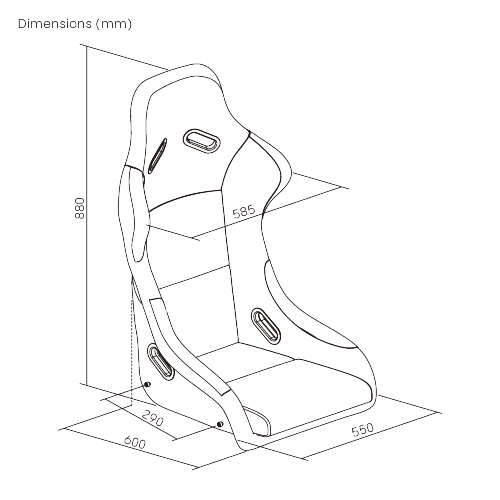 Suede-Finish Fiberglass Seat for Cockpit LRA01-BS02 Modern look with high strength. from china(chinese)