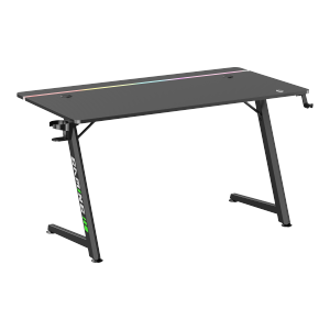  Gaming Desk with RGB Lighting on Desktop