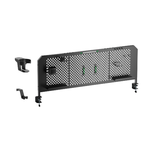 Clamp-on Desk Pegboard (Extended Height) & Accessories PB-018-2 Stylish Design - Fits Most Desktops with 10~48mm (0.4"~1.9") Thickness from china(chinese)