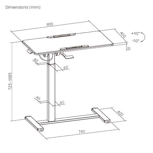 Mobile Folding Adjustable Side Table with MDF Tabletop FMT02-06  · Movable · Foldable · Adjustable from china(chinese)