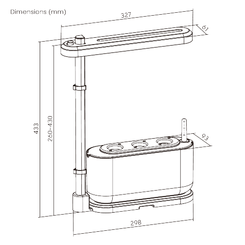 Simplicity Indoor Gardening System HGS08-1CB Makes greenery burgeoned under your roof from china(chinese)