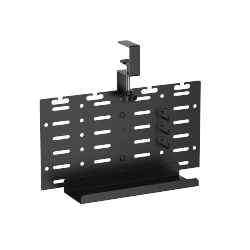Clamp-On Vertical Under-Desk Cable Tray