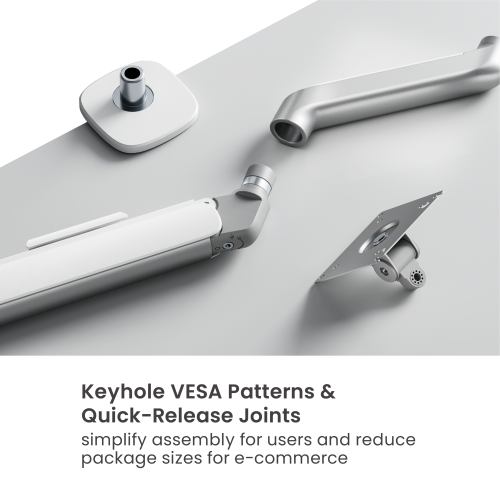 Simplicity Economical Gas Spring Dual-Screen Monitor Arm LDT108-C024 Combines functionality with modernity. from china(chinese)