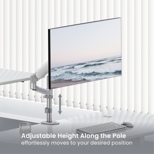 Simplicity Economical Gas Spring Pole-Mounted Monitor Arm LDT108-C012P Combines functionality with modernity. from china(chinese)