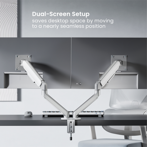 Simplicity Economical Gas Spring Dual-Screen Monitor Arm LDT108-C024 Combines functionality with modernity. from china(chinese)