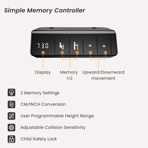 Sturdy Single-Motor Sit-Stand Desk (Standard Column) S22-22D  from china(chinese)
