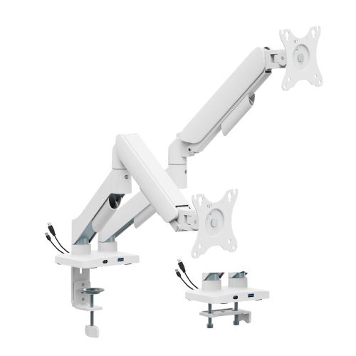 Super Economical Mechanical Spring Dual Monitor Arm with USB Ports LDT97-C024UCE  from china(chinese)