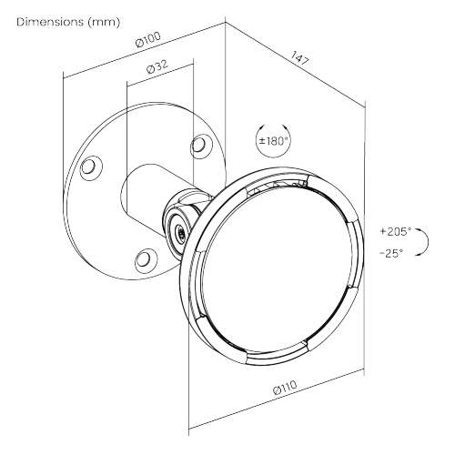 Universal Bezel-Less Anti-Theft Wall Mount PAD40-05  from china(chinese)