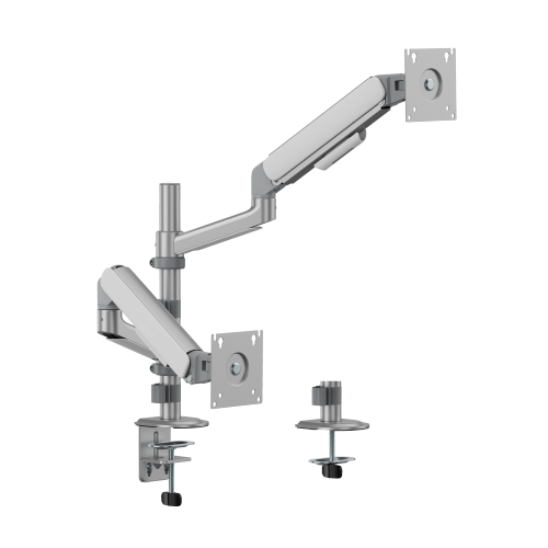 Simplicity Economical Gas Spring Pole-Mounted Dual-Screen Monitor Arm LDT108-C024P Combines functionality with modernity. from china(chinese)