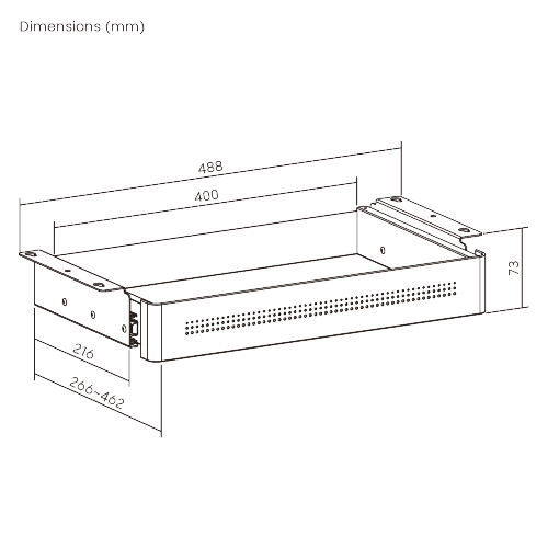 Under-Desk Storage Drawer (Standard Size) DA16-1 Sleek Design, Expansive Storage Capacity from china(chinese)