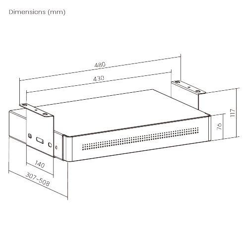 Under-Desk Storage Drawer with Shelf (Standard Size) DA16-2 Sleek Design, Expansive Storage Capacity from china(chinese)